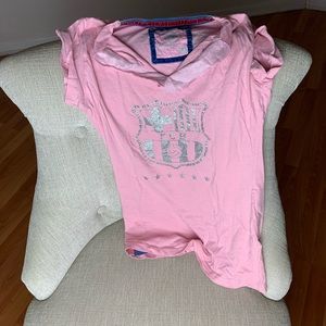 barcelona pink tee